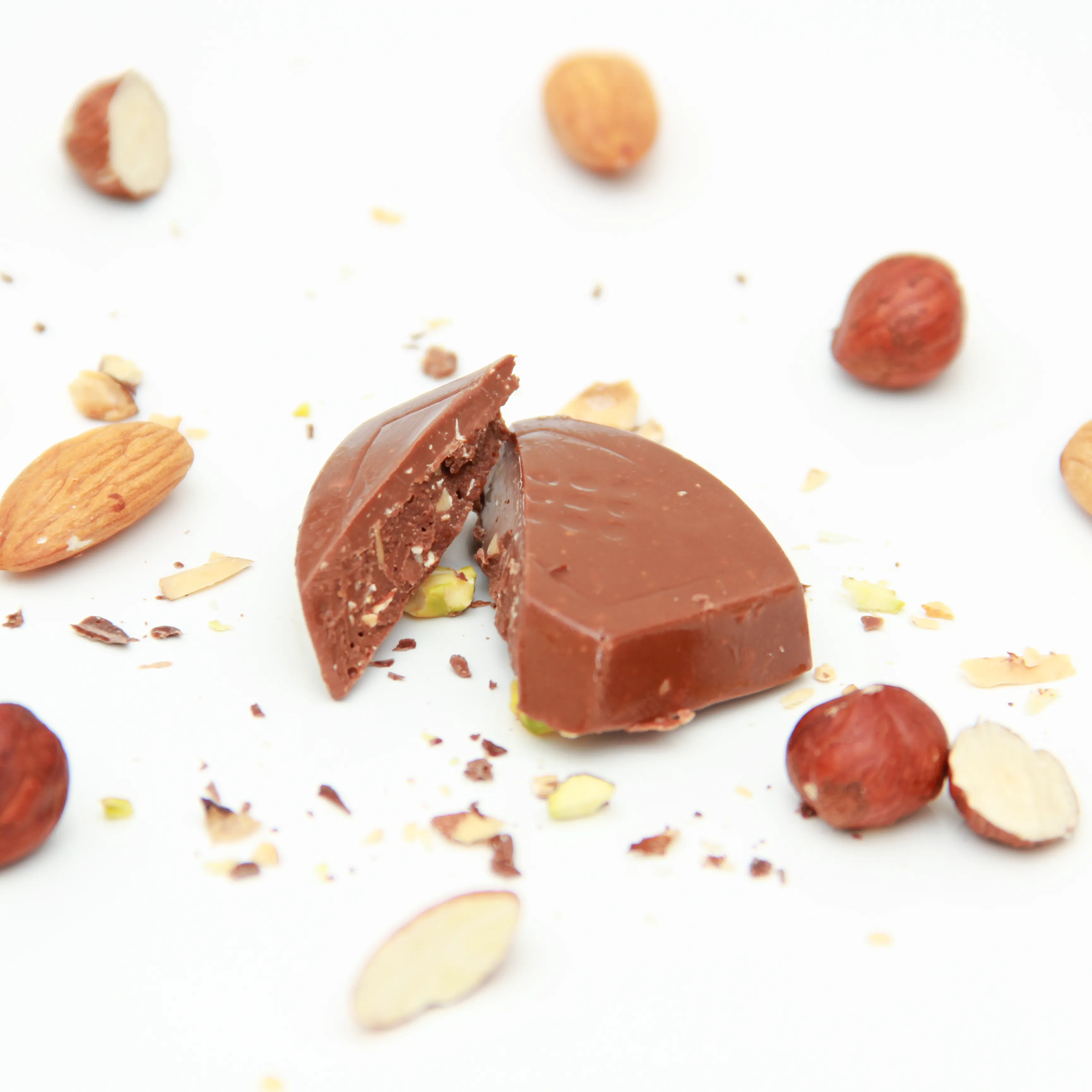 MILK CHOCO ALMOND & HAZELNUT 1 Milk Chocolate Almond Rocher & Hazelnut Sugar Free